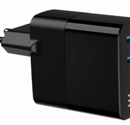 TA-UC-PDQC30LCD-BK-02 Gembird GaN USB brzi punjac, 30W 3-port (2xUSB-A+ USB-C), LCD, black