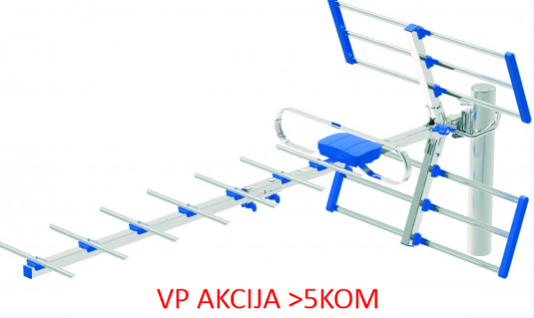 GMB-2814R ** Gembird Antena digital HDTV Loga UHF, F-Konektor, 84cm, dobit 12dB aluminium(kutija)704 - Slika 2
