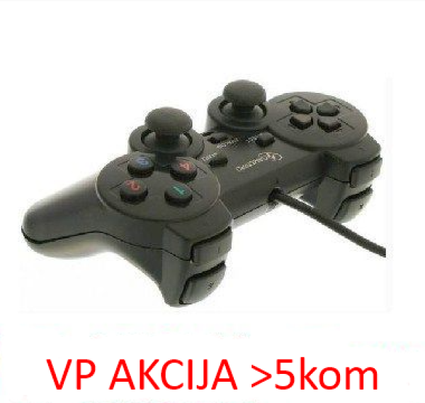 JPD-THRILLERSHOCK-BOX ** Gembird USB 2.0 analog vibration gamepad black(alt. JPD-UDV-01 (343) - Slika 3