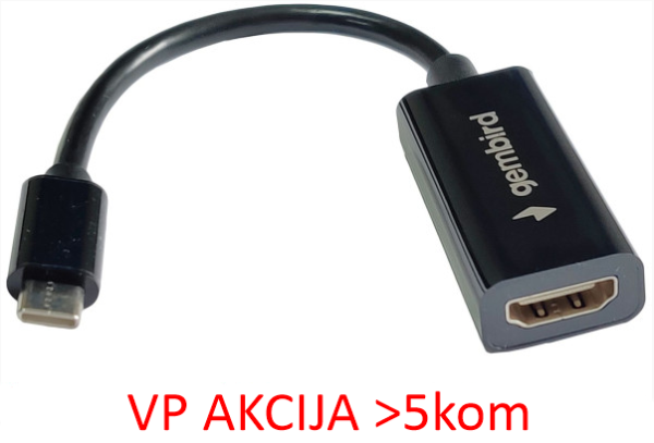 A-CM-HDMIF-03 ** Gembird TYPE-C TO HDMI 11cm CABLE (alt.A-CM-HDMIF-01, UH401, 479) - Slika 3