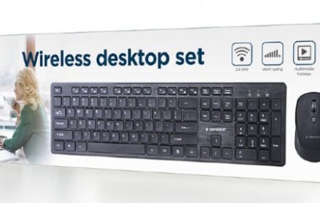 KBS-WCH-04 Gembird tastatura US + bezicni mis USB, US layout