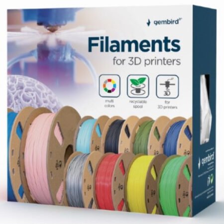 3DP-ABS1.75-01-S ABS Filament za 3D stampac 1.75mm, kotur1KG Silver