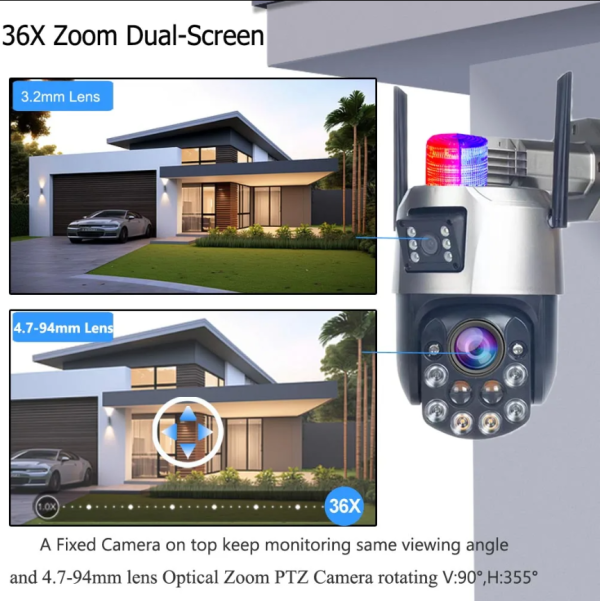 CAM-IP6MP-EP5-12X ZOOM GMB kamera 6 mpix microSD iCSee xmeye pro Two-way PTZ ip66,2x3.6mm - Slika 2