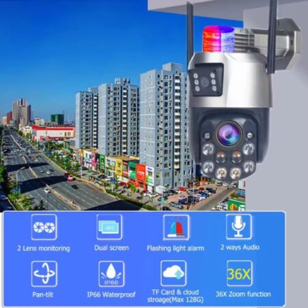 CAM-IP6MP-EP5-36X *ZOOM GMB kamera  6mpix microSD iCSee xmeye pro app Two-way PTZ ip66,2x3.6mm