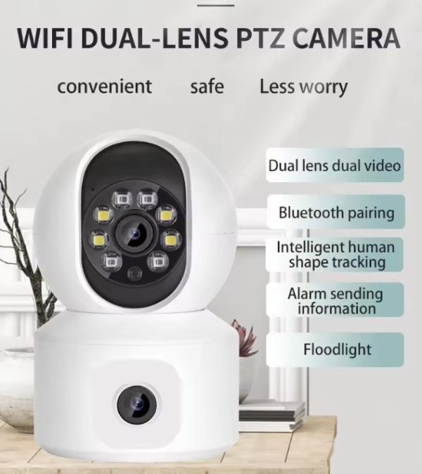 CAM-IP6MP-Q7 GMB kamera 6 mpix microSD iCSee xmeye pro app Two-way voice PTZ 3,6mm+3,6mm - Slika 4