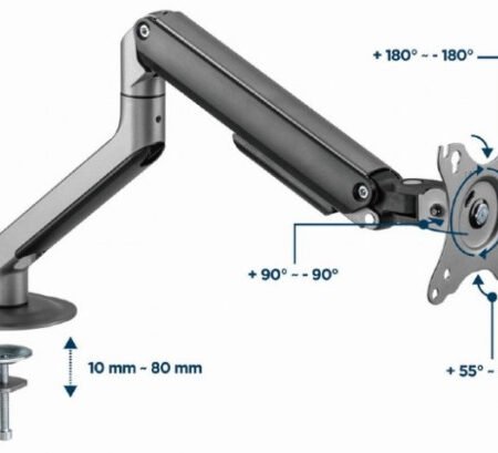 MA-DA1-05 Gembird podesivi drzac za monitor, tilt, 17-32 max.9kg (alt. MA-DA1-02)