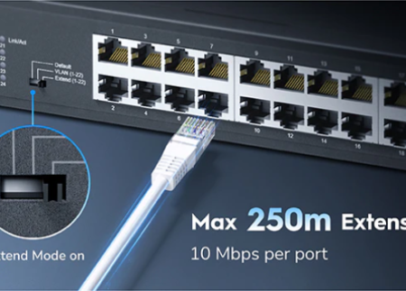 Cudy GS1024L, 24-Port 10/100/1000M Gigabit 16x Gbit RJ45 Rackmount Switch
