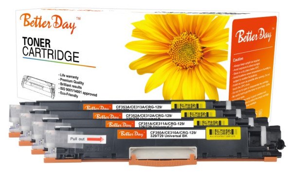 Toner BetterDay * CE312A/CF352A, CP1025/M175/M176/M177, zam. kaseta za HP Yellow 1k - Slika 3