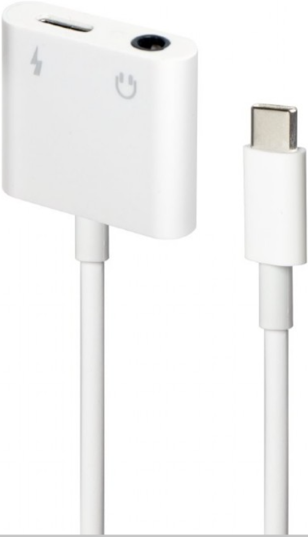 A-CM-3.5FP-01 Gembird USB type-C plug to stereo 3.5 mm audio adapter cable, with extra power socket - Slika 3