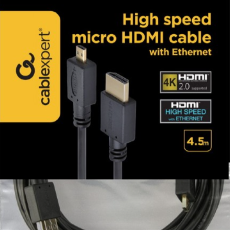 CC-HDMID-15 Gembird HDMI male to micro D-male black kabl4.5 m