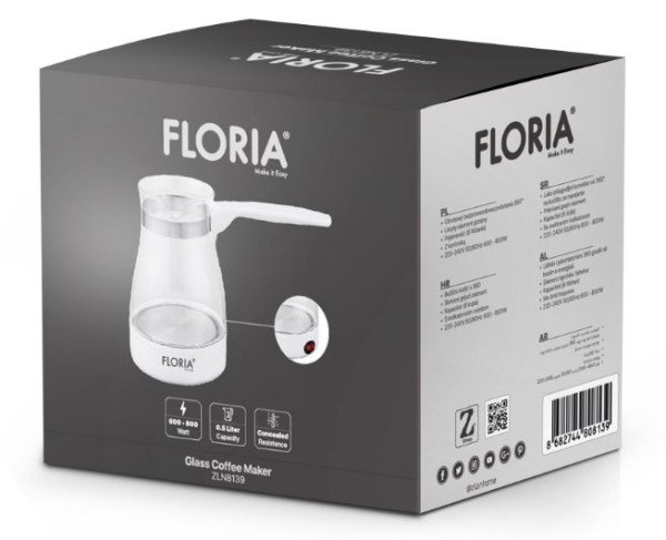 Zilan ZLN8139 Kuvalo za kafu, 0,5l, 800W Bela - Slika 3