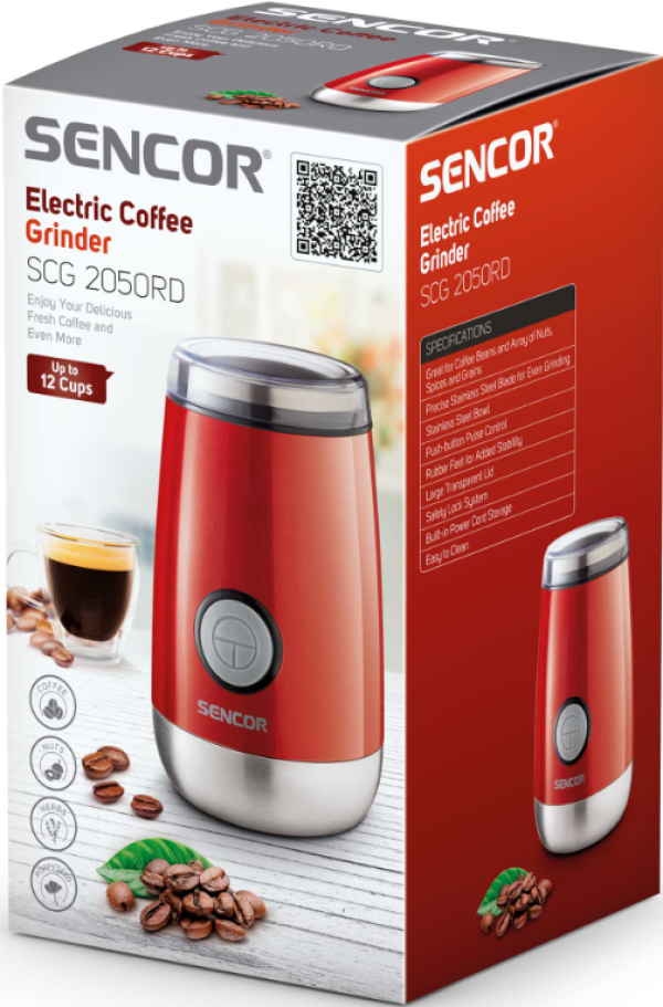 SENCOR SCG 2050RD Elektrièni mlin za kafu, 150W - Slika 2