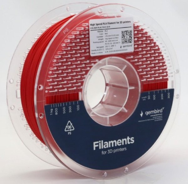3DP-PLA1.75HY-01-R PLA filament velike brzine za 3D stampac 1.75mm, kotur 1KG RED - Slika 3