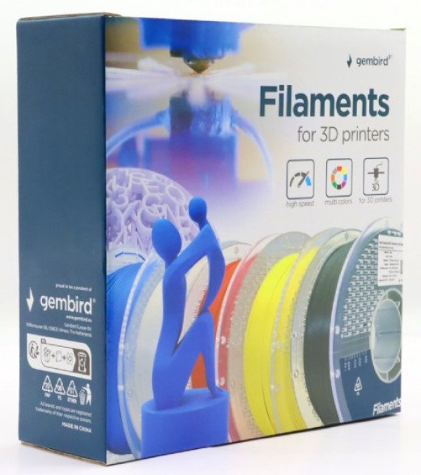 3DP-PETG1.75HY-01-Y PETG filament velike brzine za 3D stampac 1.75mm, kotur 1KG YELLOW