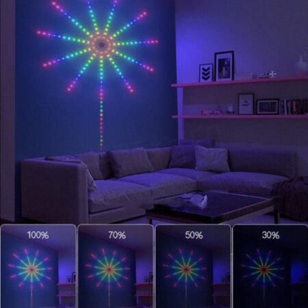 RGB LED vatromet, 10x0.3m+1x1m, 94 LED, DC LVT-30/94