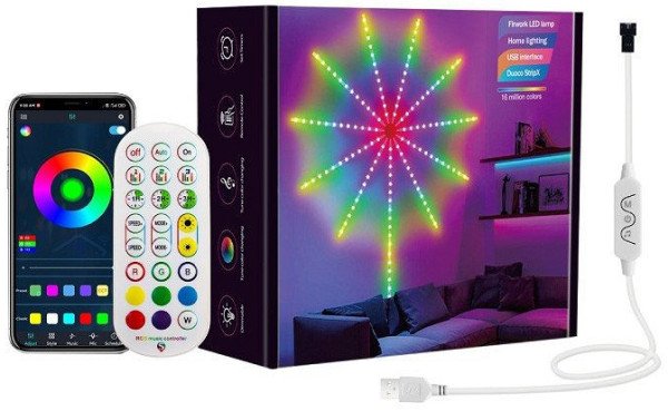 RGB LED vatromet, 10x0.3m+1x1m, 94 LED, DC LVT-30/94 - Slika 4