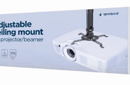 CM-B-01 Gembird univerzalni plafonski nosac za projektor rotirajuci + tilt 15°, 380-580mm