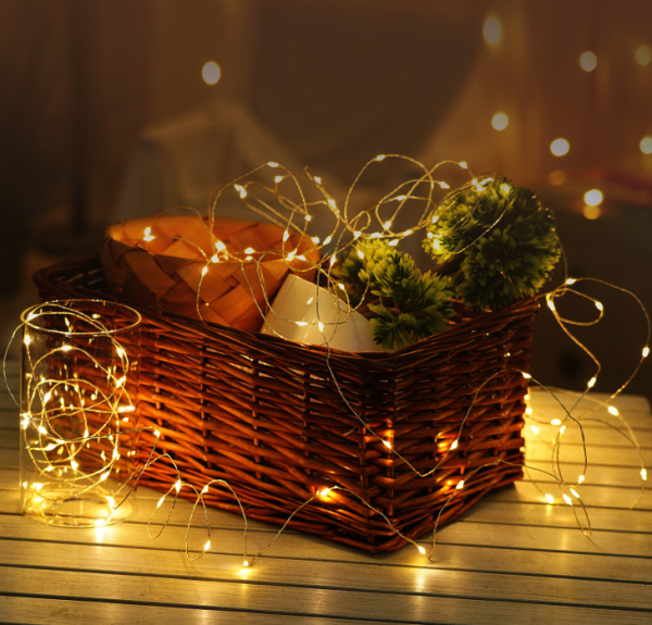 Modee Lighting * ML-C1011 Lampice za jelku sa 100 toplo belih LED dioda,5m toplo bele, 3xAA - Slika 2