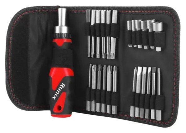 Alat SET BITOVA I NASTAVAKA 24+2 RH-2721 BL TORBICA - Slika 3