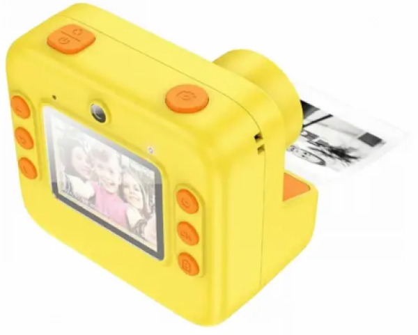 hoco. Deèija kamera sa štampaèem, 2 inèa IPS LCD, 720p, microSD - DV200 Yellow - Slika 4