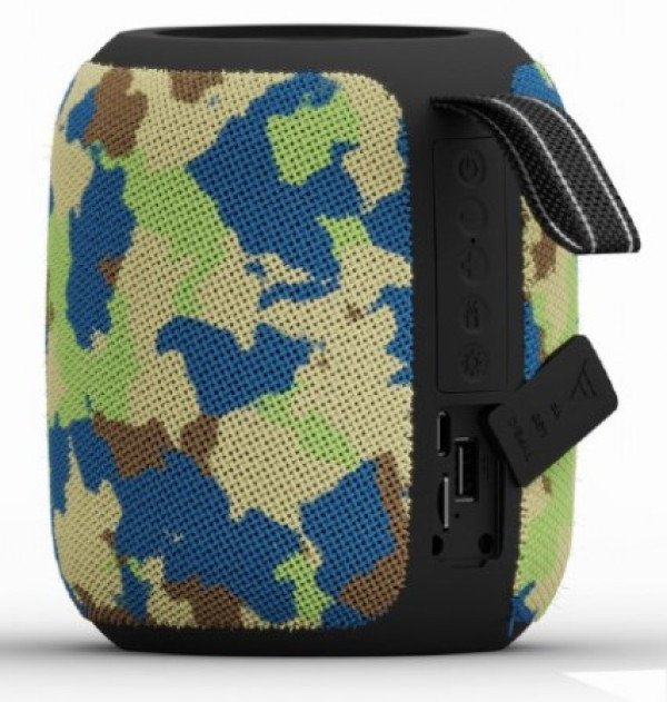 SPK-BT-LED-05-CM Gembird Portable Bluetooth RGB LED TWS speaker, 8W, BT, FM, USB, Handsfree, CAMO