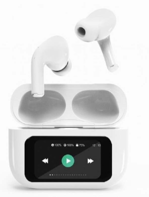 TWS-LCD-ANC-01-W Gembird bluetooth V5.1 slusalice, TWS, LCD display, Active Noise Cancelling, White - Slika 3