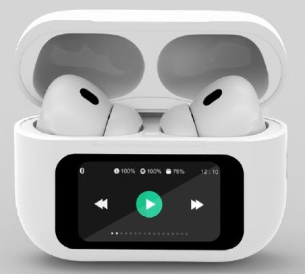 TWS-LCD-ANC-01-W Gembird bluetooth V5.1 slusalice, TWS, LCD display, Active Noise Cancelling, White
