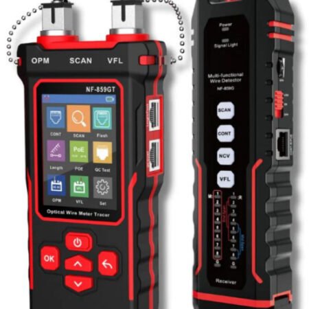 NOYAFA NF-859GT Tester za više kablova za Ethernet i vlakna sa jedinstvenim prijemnikom, VFL, PoE