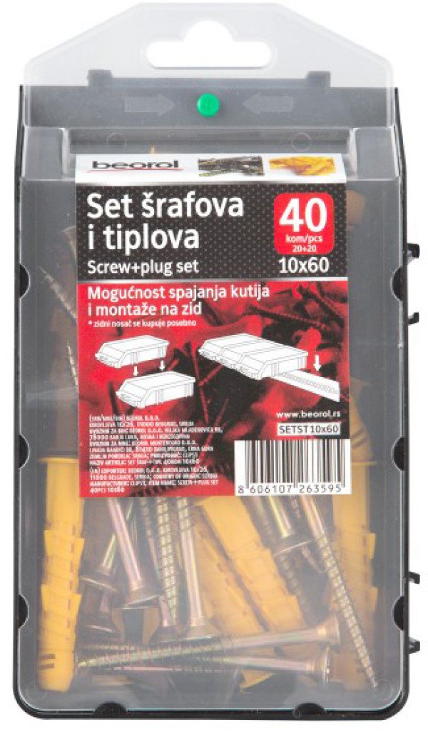 Komplet sraf+tipl 10x60 20+20 - Slika 2