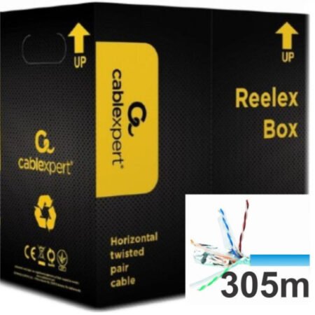 UPC-6170E-SOL BLUE Gembird, UTP cat.6 Indoor solid 23AWG, 0.57mm PREMIUM CCA kotur pun presek 305m