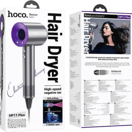 hoco.HP11 Plus Purple Fen za kosu sa negativnim jonima, 1600W