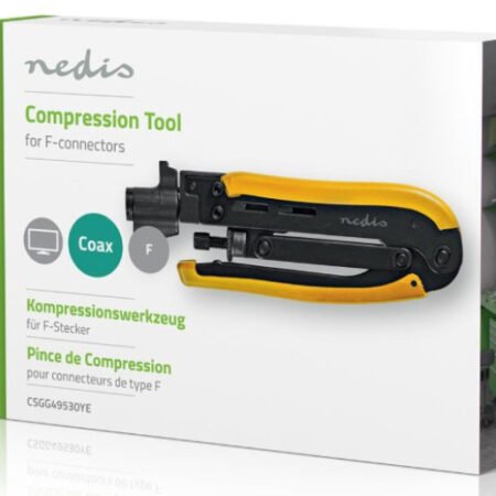 CSGG49530YE Alat za instalaciju antenskog kabla, F-konektor na RG58,RG59,RG6,RG7, RG11, ABS / celik