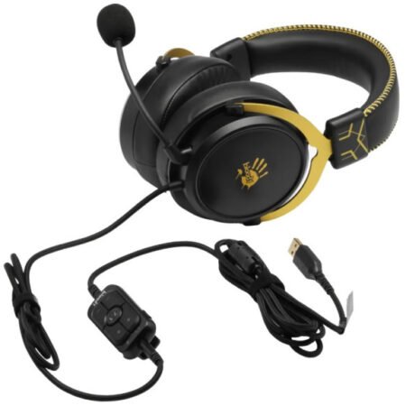 A4-M590i LIME A4Tech Bloody gejmerske slusalice sa mikrofonom, 7.1 SURROUND, 50mm/16ohm, 3.5mm+USB