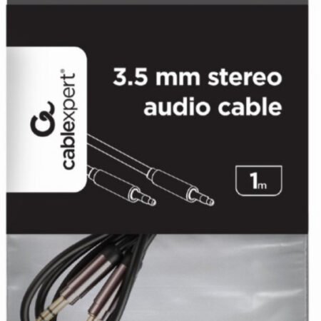 CCAP-444-1M Gembird 3.5mm stereo plug to 3.5mm stereo plug audio kabl pozlaceni konektor 1m
