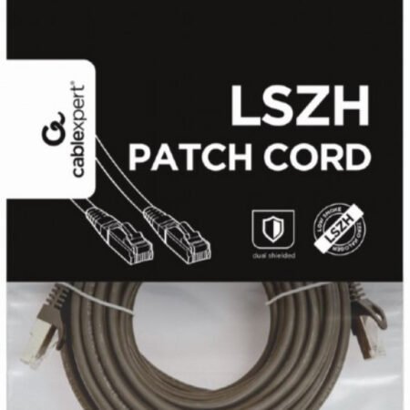 PP6A-LSZHCU-BK-10M Gembird Mrezni kabl, SFTP CAT.6A BAKARNI LSZH Patch cord 10m Black