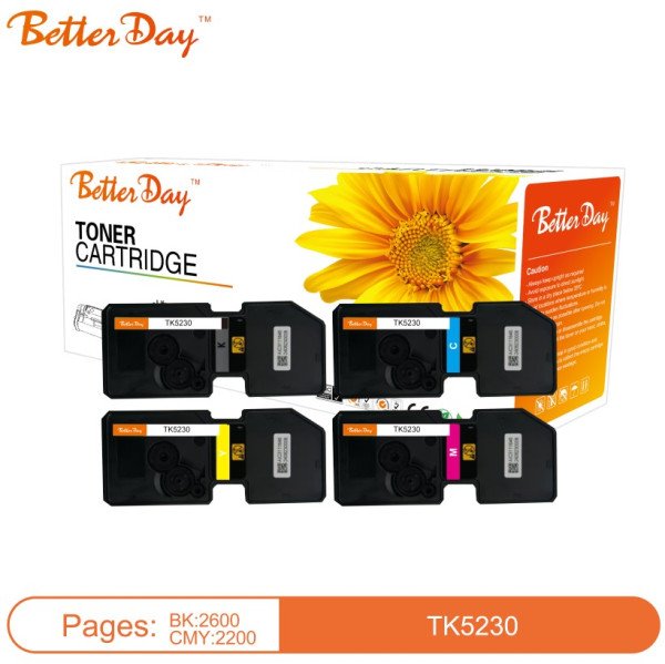Toner BetterDay * C-TK5230 C (Low temperature toner) zam. kaseta za Kyocera Cyan 2.2k - Slika 3