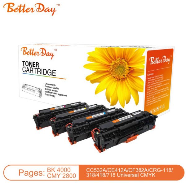 Toner BetterDay * CC532A, CE412A, CF382A (304A, 305A, 312A) zam. kaseta za HP Yellow 2.8k - Slika 3
