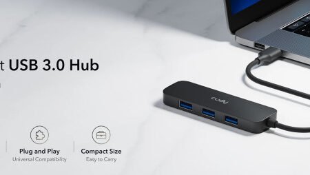 Cudy UH40A HUB 4 USB3.0 4-port, storage speed 5Gbps, black (alt. UHB-U3P4-03)