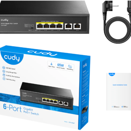Cudy GS1006P 6-Port Gigabit PoE+ Switch