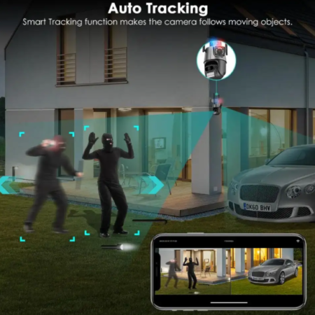 CAM-IP6MP-EP11-QQ GMB kamera 6 mpix microSD iCSee xmeye app Two-way voice PTZ ip66, 2.8mm+3.6mm