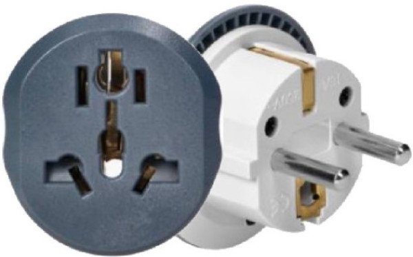 SMART-D1849 Gembird Travel adapter 168 Svetski (UK, SAD, AUS) na Evropski 13A - Slika 2