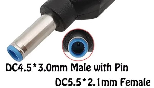 NPC-5.2x2.5mm 4.5x3.0mm DC to DC 20V Connector + PIN BLUE (HP) (prodaje se na komad)