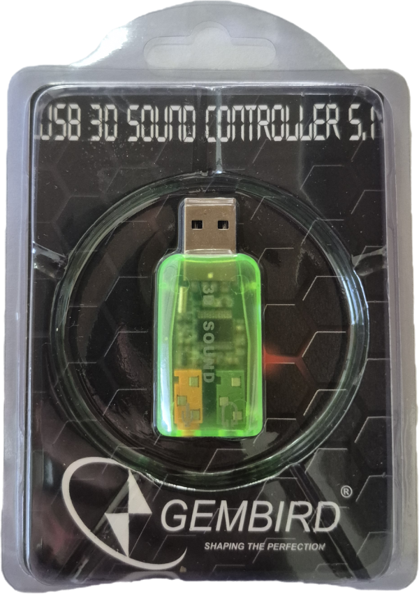 CMP-SOUNDUSB13 ** Gembird USB 5.1 3D zvucna karta, zamenjuje audio kontrolor u PC (223)