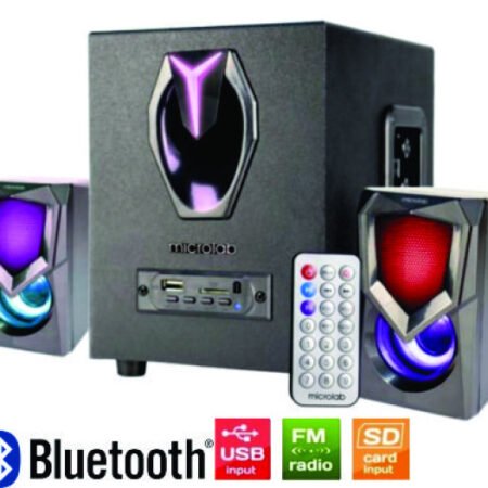 Microlab G101BT Aktivni zvucnici 2.1 11W (5W,2x3W) 3,5mm, SD, USB, FM, Bluetooth, daljinski, LED