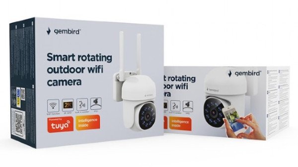 TSL-ODCAM-WRHD-01 Gembird Smart rotating outdoor wifi camera, 2K QHD TUYA - Slika 4