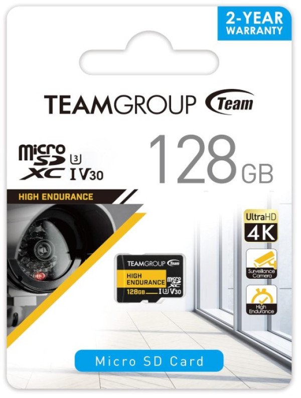 TeamGroup MICRO SDXC 128GB High Endurance UHS-I U3 V30,100/50MB/s, THUSDX128GIV3002 ZA VIDEO NADZOR! - Slika 2