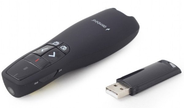 WP-L-12 Gembird Wireless prezenter, laser pointer