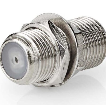 CSGB41940ME Satellite & Antenna Adapter F zenski na F zenski, 75 Ohm, Metal, Silver, 1kom