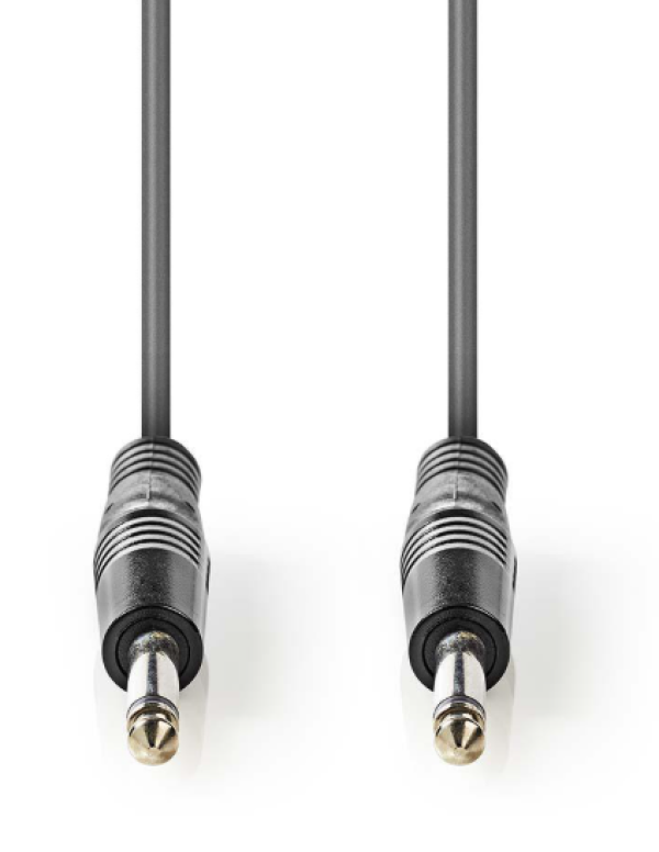 COTH23000GY50 Mono audio kabl, 6.35 mm Muski na 6.35 mm Muski, Nickel Plated, 5.00 m, Okrugli, PVC - Slika 2