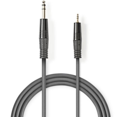 COTH23205GY30 Stereo Audio Cable 6.35mm muski na 3.5mm muski, 3m, Dark Grey